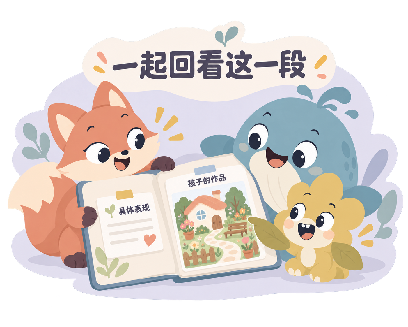 一件孩子的作品和一条具体反馈,成为家庭回顾这一段成长的共同依据。